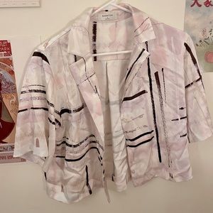 Barely worn abstract Aritzia top